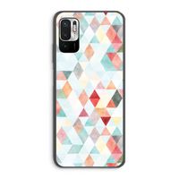 Gekleurde driehoekjes pastel: Xiaomi Redmi Note 10 5G Transparant Hoesje