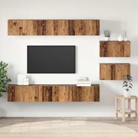 Tv-meubelset 8 pcs Oud hout 60 x 30 x 30.5 cm Bewerkt hout