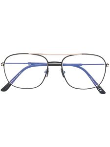 TOM FORD Eyewear lunettes de vue à monture pilote - Noir