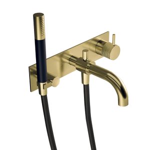 Inbouw Douche/Badmengkraan Hotbath Cobber X Met Automatische Omstel Geborsteld Messing PVD