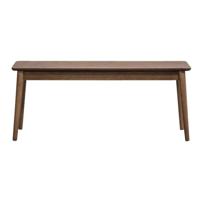 Leen Bakker - Halbankje Fenna - Walnoot - 110x32x45 Cm - Hout - Bruin
