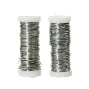 Decoris Binddraad - 2x rolletjes - zilver - 30 m x 0,3 mm   -