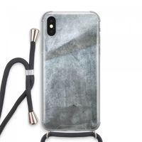 Grey Stone: iPhone XS Max Transparant Hoesje met koord