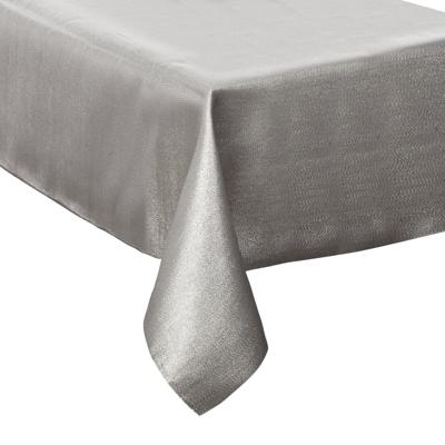 Tafelkleed - zilver sparkling - 140 x 240 cm - polyester - tafellaken