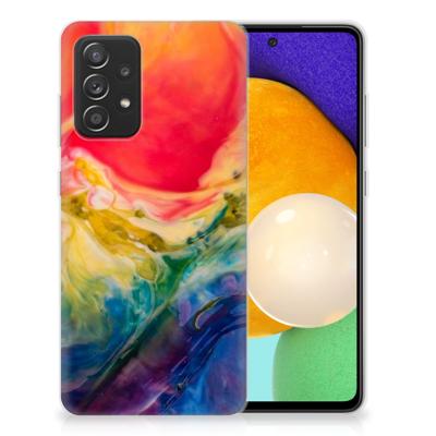 Smartphone hoesje Samsung Galaxy A52 (5G/4G) Watercolor Dark Smartphone hoesje Samsung Galaxy A52 (5G/4G) Watercolor Dark