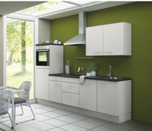 Kitchenette CONCEPT Bengt 270 cm wit incl. Ingebouwde apparaten RAI-3737