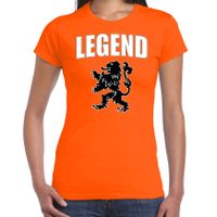 Legend met leeuw oranje t-shirt Holland / Nederland supporter EK/ WK voor dames