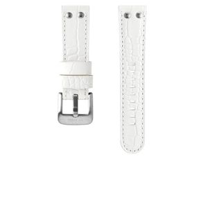 TW Steel horlogeband TWB03L Leder Wit 22mm + wit stiksel