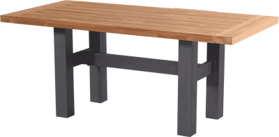 Hartman Tuintafel 'Sophie Yasmani' Teakhout, 180 x 95cm, kleur Naturel/Antraciet