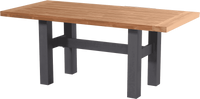 Hartman Tuintafel 'Sophie Yasmani' Teakhout, 180 x 95cm, kleur Naturel/Antraciet