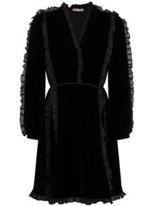 Ulla Johnson robe courte à volants - Noir