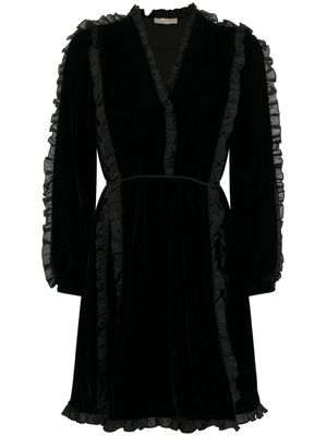 Ulla Johnson robe courte à volants - Noir