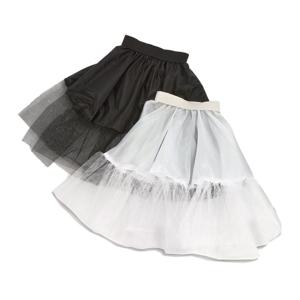 Petticoat - zwart - kinderen - maat 116-140 - tule - verkleedkleding onderrok - meisjes