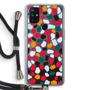 Colored Giraffe: OnePlus Nord N10 5G Transparant Hoesje met koord