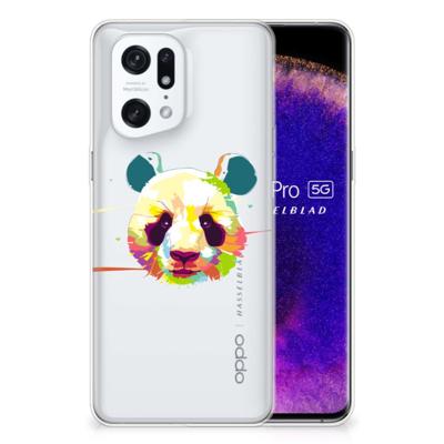 OPPO Find X5 Pro Telefoonhoesje met Naam Panda Color OPPO Find X5 Pro Telefoonhoesje met Naam Panda Color