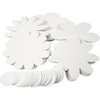Creativ Company Bloemen, d 20 cm, 400 gr, wit, 5x20 stuk/ 1 doos