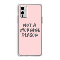 Morning person: OnePlus 9 Transparant Hoesje