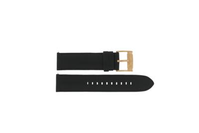 Horlogeband Fossil BQ1153 Leder Zwart 22mm