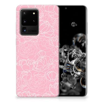 Samsung Galaxy S20 Ultra | TPU Case | White Flowers