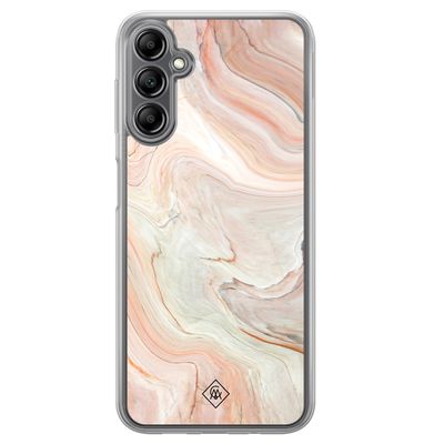 Samsung Galaxy A14 hybride hoesje - Marmer waves