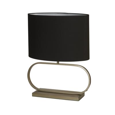 Searchlight TafellampSleek brons met zwarte kap - EU92102BK