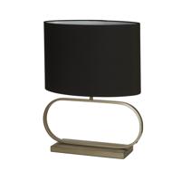 Searchlight TafellampSleek brons met zwarte kap - EU92102BK