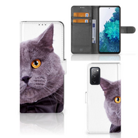 Samsung Galaxy S20 FE Telefoonhoesje met Pasjes Kat - thumbnail