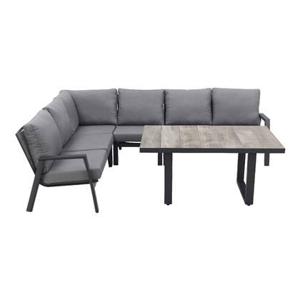 VDG Azoren|Darwin lounge dining set - antraciet - links & rechts