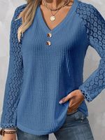 Buttoned Lace Casual Shirt - thumbnail