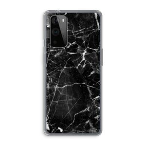Zwart Marmer 2: OnePlus 9 Pro Transparant Hoesje