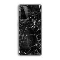 Zwart Marmer 2: OnePlus 9 Pro Transparant Hoesje