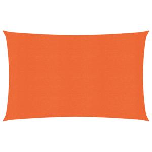 Zonnezeil 160 g/m rechthoekig 5x7 m HDPE oranje