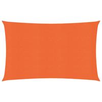 Zonnezeil 160 g/m rechthoekig 5x7 m HDPE oranje