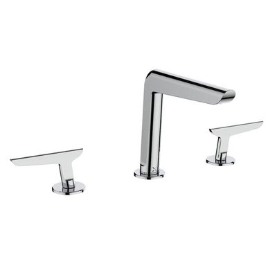 Crosswater Foile - 2 hendels - opbouw - chroom FO135DNC