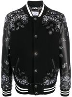 Philipp Plein veste bomber à imprimé cachemire - Noir