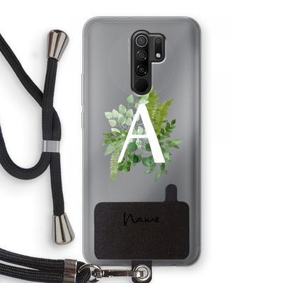 Green Brush: Xiaomi Redmi 9 Transparant Hoesje met koord