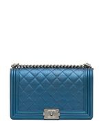 CHANEL Pre-Owned sac porté épaule Boy Flap médium (2014-2015) - Bleu - thumbnail