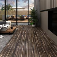 VidaXL Vloerplanken zelfklevend 5,21 m² 2 mm pvc gestreept bruin