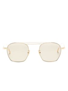 Cutler & Gross lunettes de soleil à monture pilote - Or