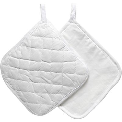 Creativ Company Pannenlappen, afm 20x20 cm, 145 gr, wit, 1 paar