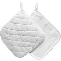 Creativ Company Pannenlappen, afm 20x20 cm, 145 gr, wit, 1 paar