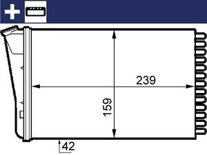 Kachelradiateur, interieurverwarming AH155000S