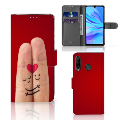 Huawei P30 Lite (2020) | Wallet Case | met Pasjes | Liefde - Origineel Romantisch Cadeau