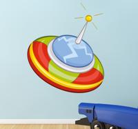 Sticker UFO Ruimteschip