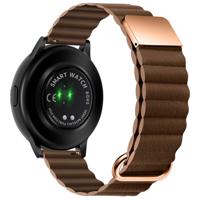 Samsung Galaxy Watch 4 Classic Magnetische Leren Band - Bruin