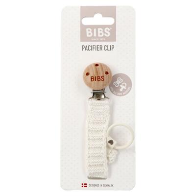 Bibs Fopspeenketting Knitted Ivory
