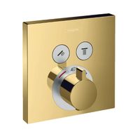 Hansgrohe ShowerSelect afbouwdeel thermostaat voor 2 functies goud gepolijst - thumbnail