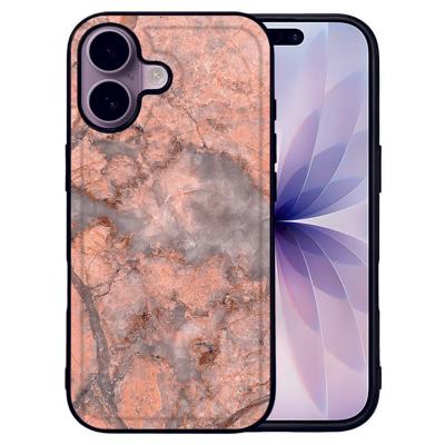 Telefoonhoesje Apple iPhone 17 Marmer Oranje