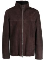 Desa Collection veste en peau de mouton retournée - Marron