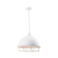 QUVIO Hanglamp rond met metal frame wit - QUV5131L-WHITE - thumbnail